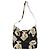 Bolsa de Ombro CHANEL em Lona Preta Dourada CC Auth 156515 Preto Dourado - vista 2