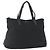 Prada Tote Bag aus schwarzem Nylon mit Silber authentisch 156932