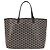 GOYARD Herringbone Saint Louis PM Tote Bag aus PVC Schwarz Auth BA9007SM - Ansicht 2