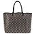 GOYARD Herringbone Saint Louis PM Tote Bag aus PVC Schwarz Auth BA9007SM - Ansicht 3