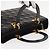 Christian Dior Borsa Tote Lady Dior Canage in Pelle di Agnello Nera Oro Auth 157801 Nero D'oro - vista 6