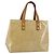 LOUIS VUITTON Borsa a Mano Monogram Vernis Reade PM Beige M91334 LV Auth 144987