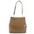 Bolso de Hombro con Cadena Salvatore Ferragamo Esmalte Beige Oro Auth 143680 Dorado - vista 3