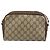 Borsa a spalla Gucci GG Canvas Web Sherry Line in pelle PVC beige e rossa Auth 146150 Rosso Verde - vista 3