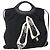 Borsa Vala in Nylon e Pelle Salvatore Ferragamo 2 in 1 Nero Argento Auth BA6809