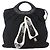 Borsa Vala in Nylon e Pelle Salvatore Ferragamo 2 in 1 Nero Argento Auth BA6809 - vista 2