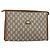 GUCCI GG Plus Supreme Clutch Bag PVC Beige Oro Auth ep11196 D'oro