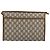 GUCCI GG Plus Supreme Clutch Bag PVC Beige Oro Auth ep11196 D'oro - vista 3