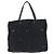 Borsa tote in nylon nera con ricamo di fiori PRADA Argento Auth bs30015 Nero - vista 13