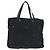 Borsa tote in nylon nera con ricamo di fiori PRADA Argento Auth bs30015 Nero - vista 2