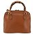 Borsa a mano in pelle Gucci Bamboo 2 in 1 marrone oro 000 1274 0290 Auth 155221 - vista 3