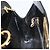Borsa a Spalla Chain Gancini Salvatore Ferragamo Smalto Nero Oro Auth 157615 - vista 17