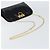 Borsa a Spalla Chain Gancini Salvatore Ferragamo Smalto Nero Oro Auth 157615 - vista 7