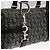 Bolso de mano de lona Trotter Christian Dior Negro Plata Auth 156495 - vista 14