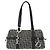 Bolso de mano de lona Trotter Christian Dior Negro Plata Auth 156495 - vista 2