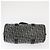 Bolso de mano de lona Trotter Christian Dior Negro Plata Auth 156495 - vista 9