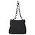 Borsa a spalla con catena Prada in nylon nero argento autentica kk583 - vista 2