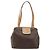 Céline Bolsa tote em lona Macadam CELINE em couro PVC marrom dourado Auth bs31514 - vista 2