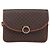 Céline Borsa a Spalla in Tela Macadam CELINE in Pelle PVC Marrone Oro Auth mr1621 D'oro - vista 13