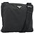 Borsa a Spalla PRADA Nylon Nero Argento Autentica 153239
