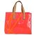 LOUIS VUITTON Monogram Vernis Fluo Reade PM Borsa a Mano Rossa M91903 LV Auth mr1578 Rosso Arancione - vista 2