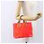 LOUIS VUITTON Monogram Vernis Fluo Reade PM Borsa a Mano Rossa M91903 LV Auth mr1578 Rosso Arancione - vista 20