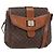 Céline Borsa a Spalla in Tela Macadam CELINE in Pelle PVC Marrone Oro Auth 154711 D'oro