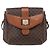 Céline Borsa a Spalla in Tela Macadam CELINE in Pelle PVC Marrone Oro Auth 154711 D'oro - vista 13