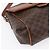 Céline Borsa a Spalla in Tela Macadam CELINE in Pelle PVC Marrone Oro Auth 154711 D'oro - vista 14