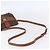 Céline Borsa a Spalla in Tela Macadam CELINE in Pelle PVC Marrone Oro Auth 154711 D'oro - vista 7