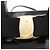 Borsa a Mano Salvatore Ferragamo Vala Smalto 2 vie Nero Oro Auth 156283 - vista 17