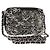 Borsa a Spalla con Catena CHANEL Paillettes Nero Argento CC Auth 146554SM