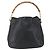 Borsa a mano in pelle GUCCI Bamboo 2 in 1 Nero Oro 001 1633 Auth 156256 - vista 2