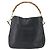 Borsa a mano in pelle GUCCI Bamboo 2 in 1 Nero Oro 001 1633 Auth 156256 - vista 3