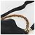 Borsa a mano in pelle GUCCI Bamboo 2 in 1 Nero Oro 001 1633 Auth 156256 - vista 8