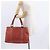 Borsa a mano in pelle Gucci Bamboo rossa argento 232947 Auth ka796 Rosso - vista 26