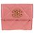 CHANEL Cartera Bifold Matelassé de Piel de Cordero Rosa Plata CC Auth BA8708V - vista 2