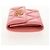 CHANEL Cartera Bifold Matelassé de Piel de Cordero Rosa Plata CC Auth BA8708V - vista 4