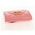 CHANEL Cartera Bifold Matelassé de Piel de Cordero Rosa Plata CC Auth BA8708V - vista 6