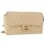 CHANEL Matelassé Rucksack aus Lammleder Beige Gold CC Auth 146557V Golden