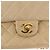 CHANEL Matelassé Rucksack aus Lammleder Beige Gold CC Auth 146557V Golden - Ansicht 14