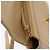 CHANEL Matelassé Rucksack aus Lammleder Beige Gold CC Auth 146557V Golden - Ansicht 16