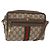 Gucci Borsa GG Supreme Web Sherry Line PVC Beige Oro 32 02 004 Auth 151575 D'oro