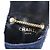 CHANEL Mini Matelassé Borsa a Catena Cotone Blu Navy Oro CC Auth bs31449 D'oro - vista 11