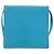 Céline Borsa a Spalla in Pelle Blu Argento Auth 154900 - vista 13