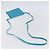 Céline Borsa a Spalla in Pelle Blu Argento Auth 154900 - vista 7