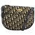 Borsa a Spalla in Tela Trotter Christian Dior Blu Navy Oro Auth 156002 D'oro