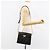 Bolsa de Ombro Christian Dior em Couro Preto Dourado Auth 155073 - vista 22