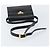 Bolsa de Ombro Christian Dior em Couro Preto Dourado Auth 155073 - vista 7