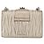 Borsa a Spalla in Pelle Matelassé Miu Miu con Catena Champagne Oro Argento Auth bs31411 D'oro - vista 2